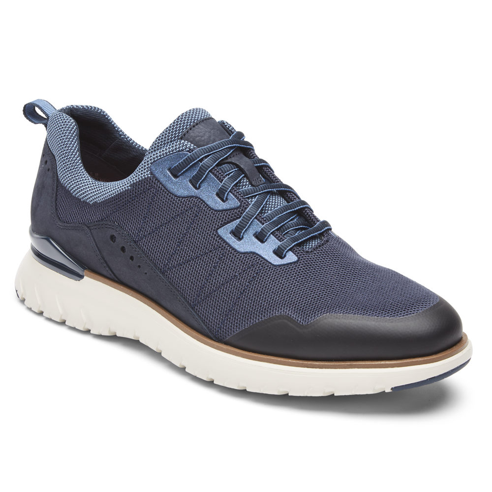 Rockport Joggesko Herre Blå - Total Motion Sport Mudguard - PCKU38591